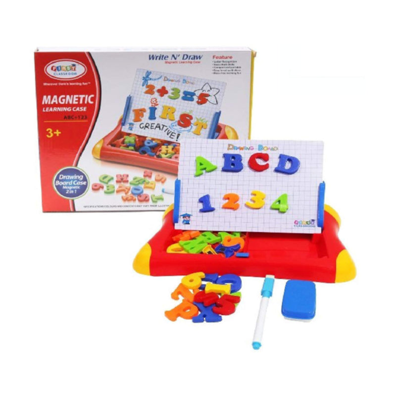 32 PCS Magnetic 2 In 1 Colorful Drawing Learning Case For Kids