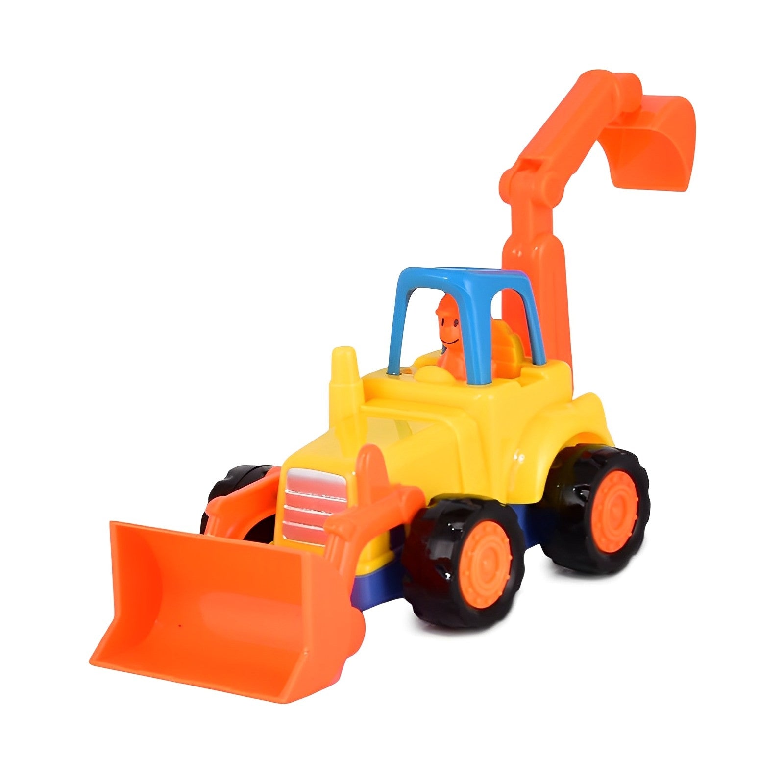 Set Of 4 Durable Friction Powered Construction Vehicles For Kids