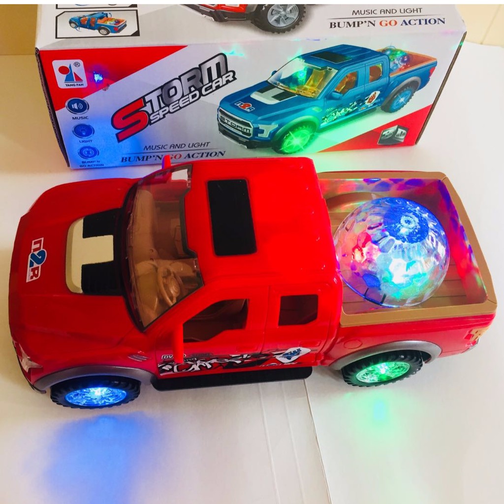 Storm Speed Car Music And Light Bump,N Go Actio