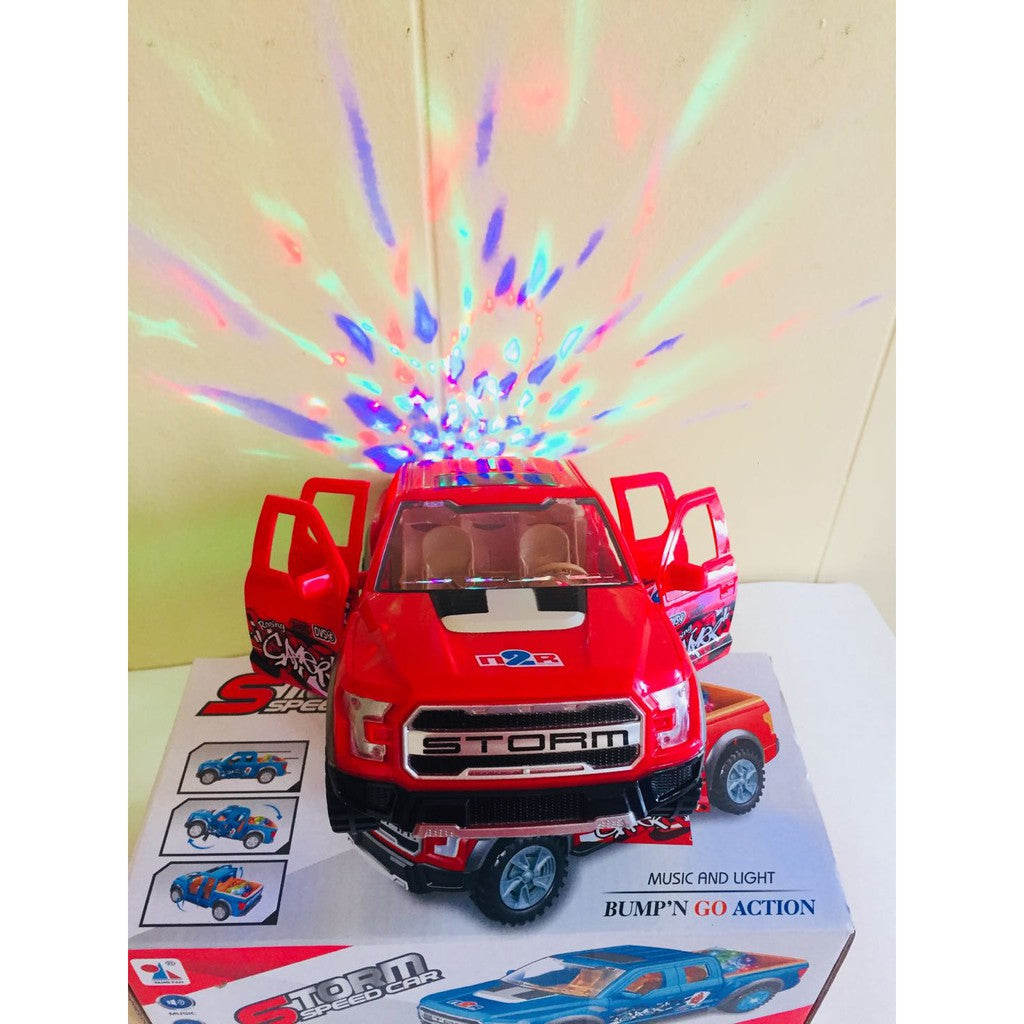 Storm Speed Car Music And Light Bump,N Go Actio