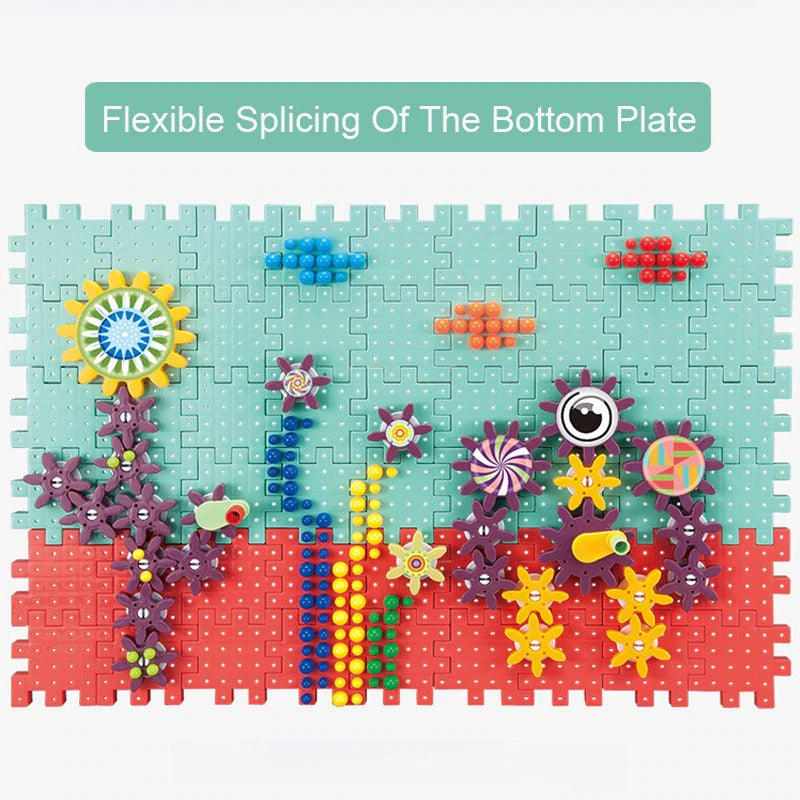 Children Early Education DIY Variety Gear Assembled Building Blocks