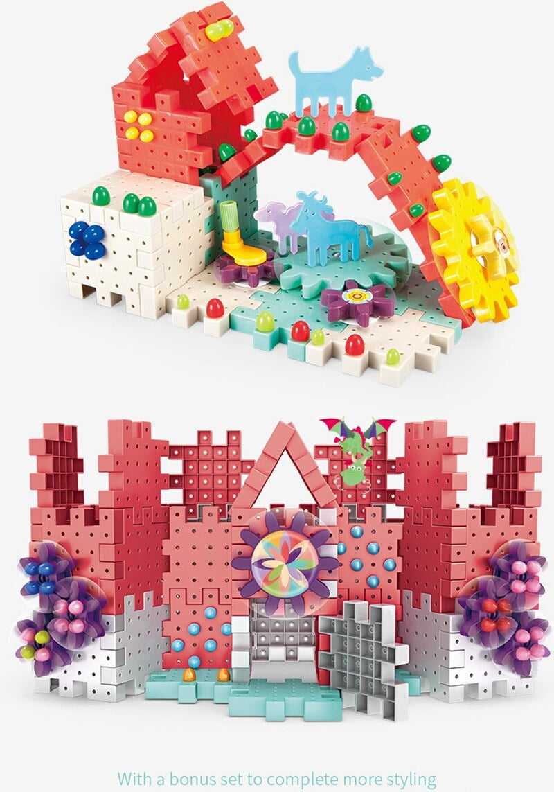 Children Early Education DIY Variety Gear Assembled Building Blocks