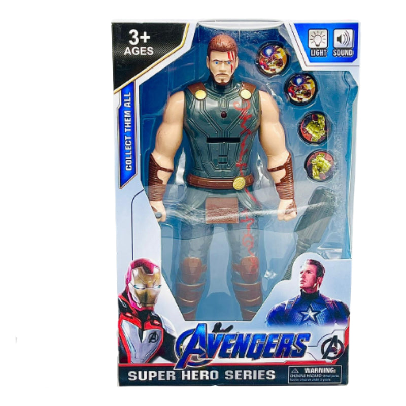 Avengers Super Hero Thor Action Figure With High Tech Light Effect And Sound