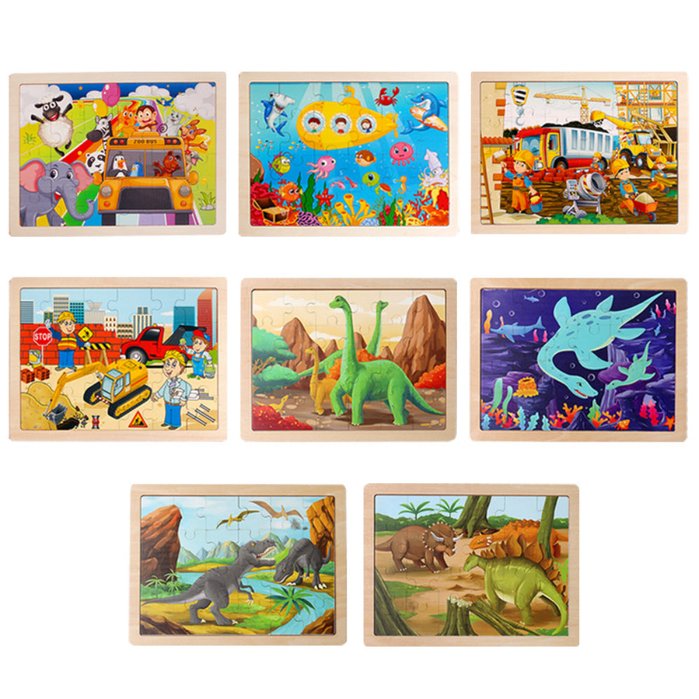 24 PCS Wooden Educational Puzzle Toy For Early Learning