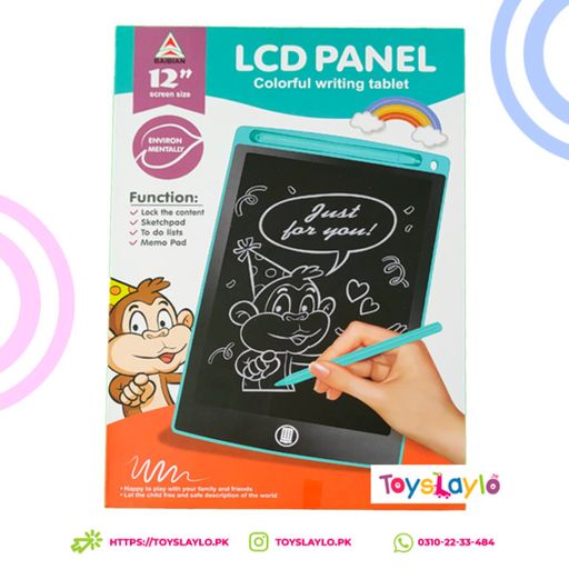 12″ Colorful Kid’s LCD Writing Tablet for Easy Drawing & Writing