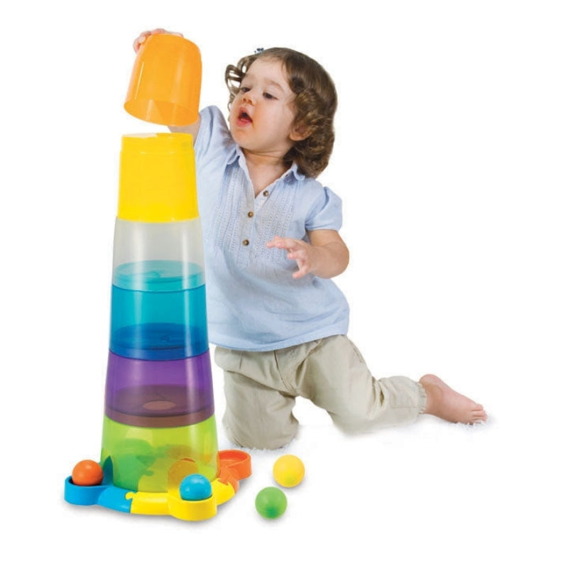 Colorful Win Fun Stacks N Roll Fun Balls and Cups Toy For Kids