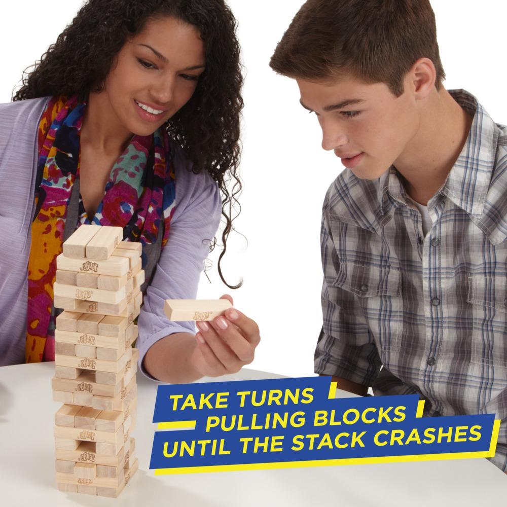 Classic Jenga Wooden Stacking Tower Board Game For Kids