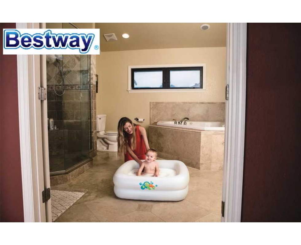Bestway 51116 Double-Ring Inflatable Baby Bath Tub