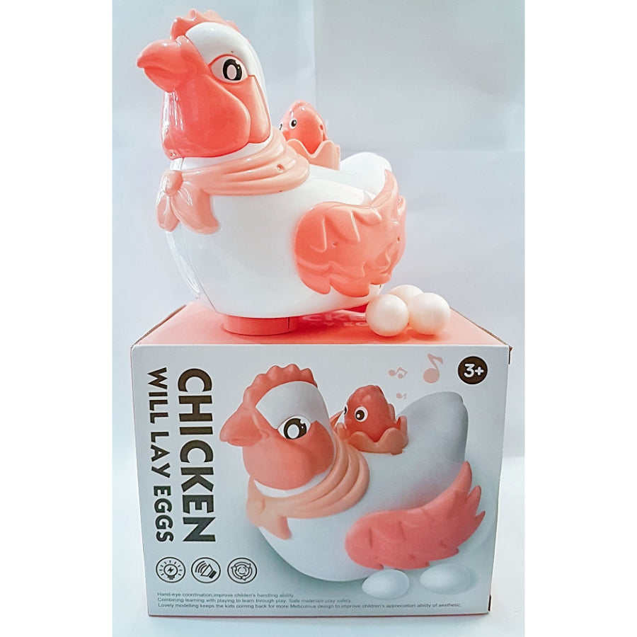 Bump & Go Action Chicken Will Lay Eggs Toy For Kids