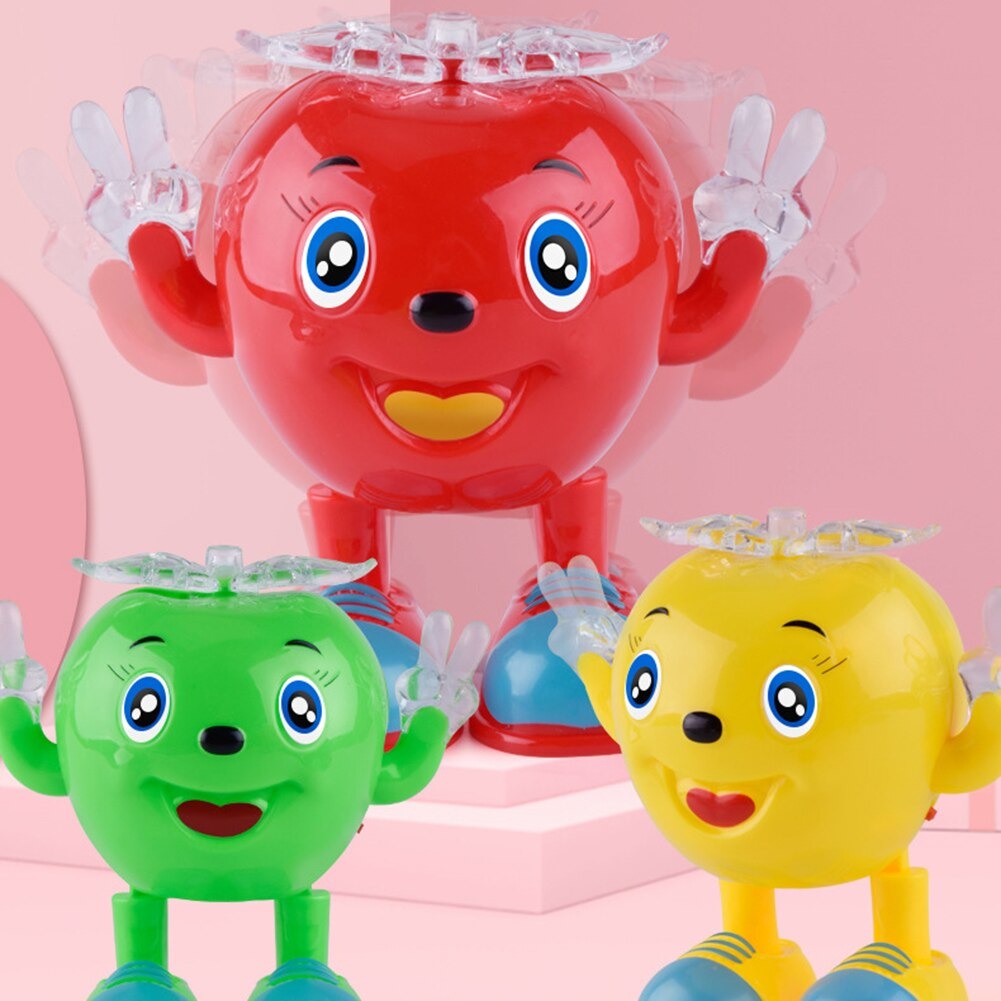 Electric Dancing Apple Battery Operated Baby Vocal Toys With Lighting Swing Toy