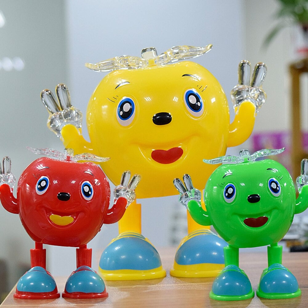Electric Dancing Apple Battery Operated Baby Vocal Toys With Lighting Swing Toy