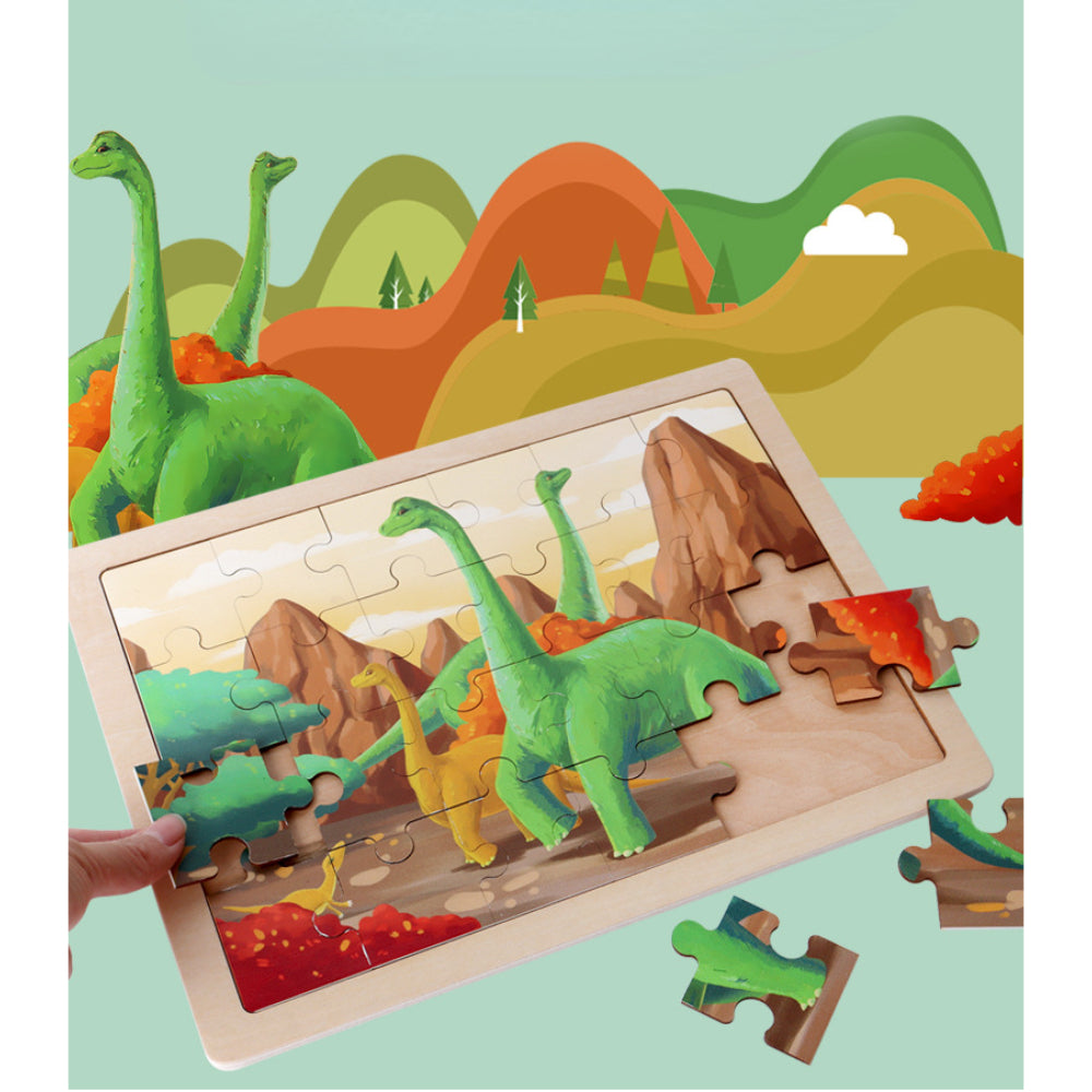 24 PCS Wooden Educational Puzzle Toy For Early Learning