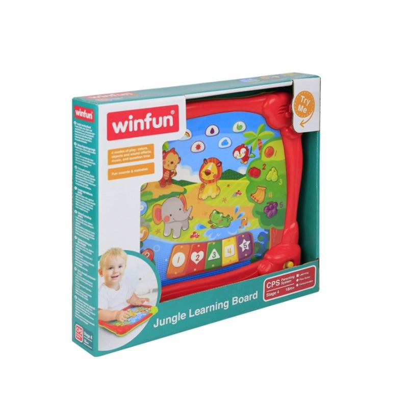 Colorful Jungle Learning Board with Lights & Music For Kids