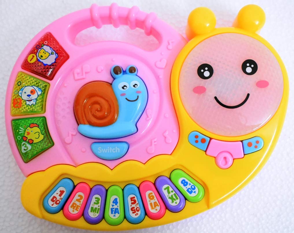 Musical Elf Caterpillar Piano with Music and Light for Toddlers and Kids