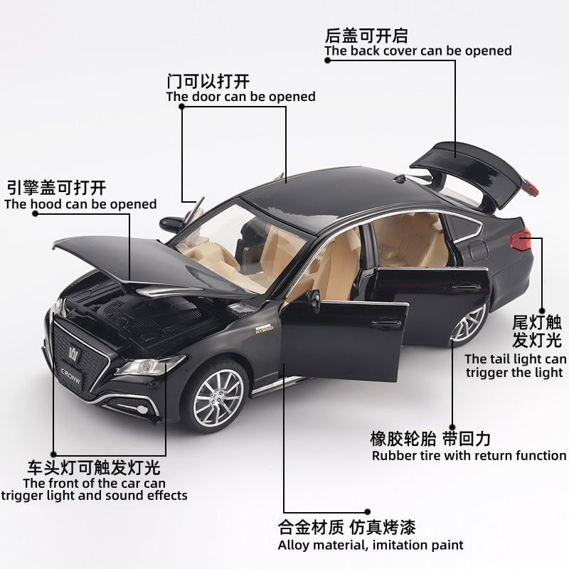 Toyota Crown die Cast model car simulation with sound and light