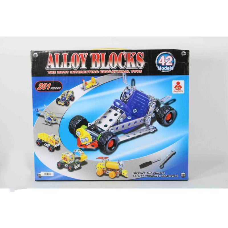 Generic Alloy Building Blocks 261 Pieces 42 Models For Kids