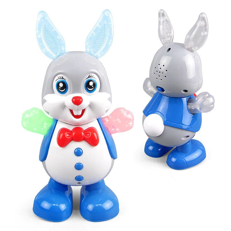 Electric Dancing Doll Music Lighting Rabbit Shiny Educational Electronic Walking Robot Toy