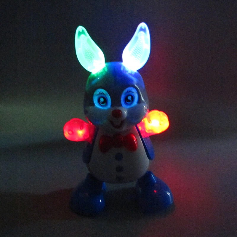 Electric Dancing Doll Music Lighting Rabbit Shiny Educational Electronic Walking Robot Toy