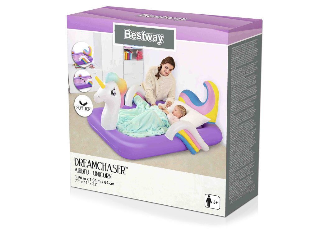 Bestway 67713 Inflatable DreamChaser Children Unicorn Airbed