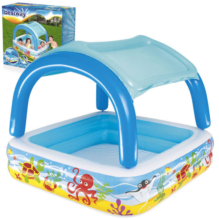 Bestway 52192 Canopy Inflatable Kids Paddling Pool