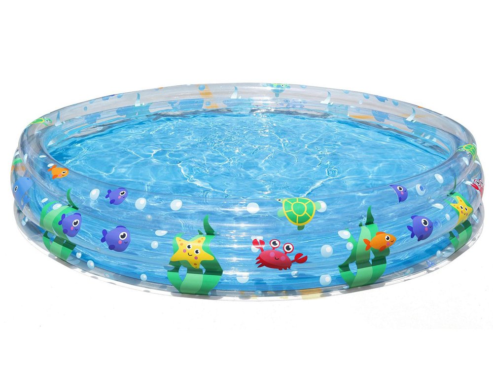 Bestway 51005 Inflatable Deep Dive 3-Ring 1.83m X 33cm Summer Garden Kids Pool