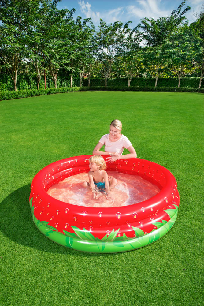 Bestway 51145 Strawberry Inflatable Pool For Children 160 Cm X 38 Cm