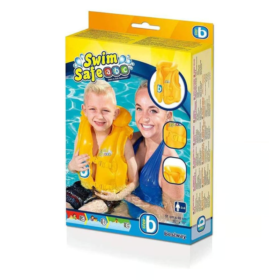 Bestway 32034 Kids Swim Safe Vest 18 Inches Life Jacket