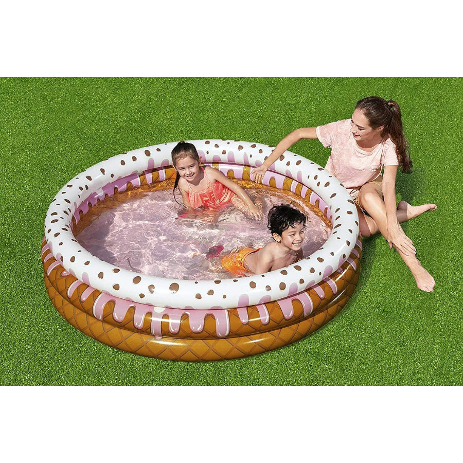 Bestway 51005 Inflatable Deep Dive 3-Ring 1.83m X 33cm Summer Garden Kids Pool