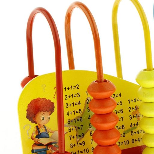 Wooden Abacus Mathematical Learning Rack For Toddlers