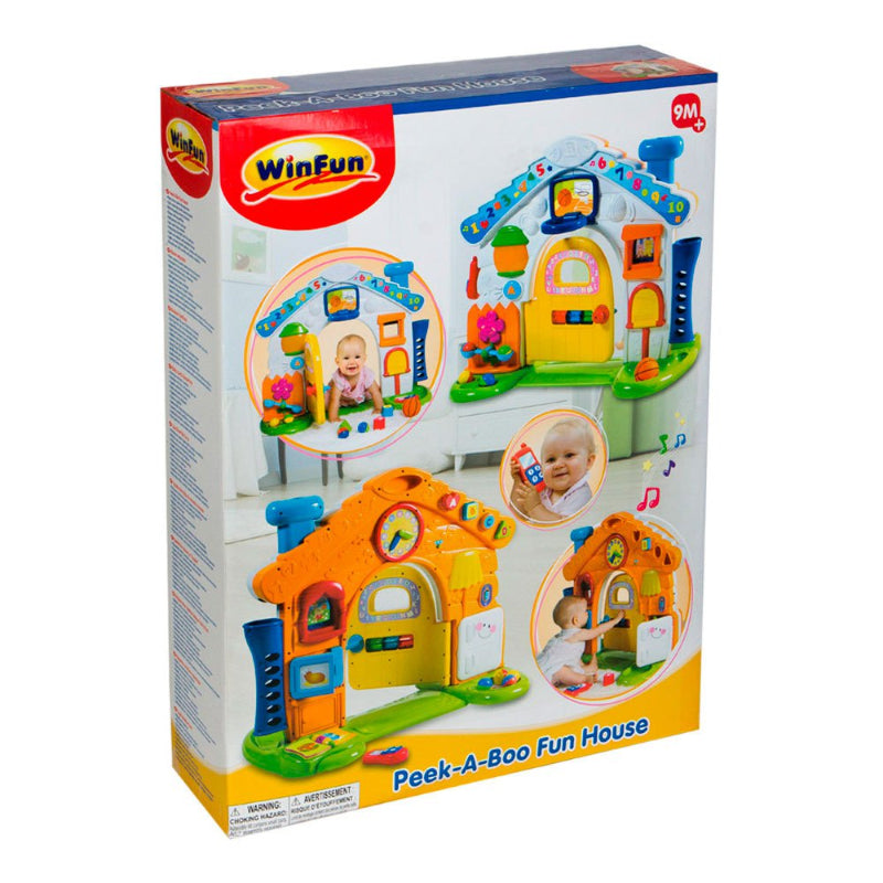 Colorful Peek-A-Boo Fun House with Music & Light for kids